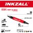 INKZALL Double Sided Black Jobsite Marker – Fine Point & Chisel Tip, 48-22-3113