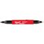 INKZALL Double Sided Black Jobsite Marker – Ultra Fine & Fine Point, 48-22-3115