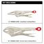 2 Piece 10" Curved Jaw & 6" Long Nose Torque Lock Locking Pliers Set, 48-22-3602