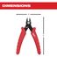 Mini Flush Cutters, 48-22-6105
