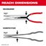 3 Piece Long Reach Hose Grip Pliers Set, 48-22-6563