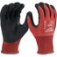 12 Pair Cut Level 4 Nitrile Dipped Gloves (Medium) 48-22-8946B