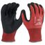 12 Pair Cut Level 4 Nitrile Dipped Gloves (Large), 48-22-8947B