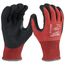 12 Pair Cut Level 4 Nitrile Dipped Gloves (Large), 48-22-8947B