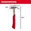 12oz Smooth Face Hybrid Claw Finish Hammer, 48-22-9019