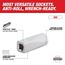 10 piece 3/8" SAE Deep Well Sockets with 4 Flat Sides, 48-22-9405