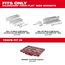 106 piece 1/4" & 3/8" Drive Ratchet and Socket Trays- SAE & Metric, 48-22-9486T