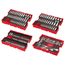 242 Piece 1/4", 3/8", & 1/2" Drive Metric & SAE Ratchet/Socket Set w/ Trays for PACKOUT Drawers