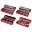 242 Piece 1/4", 3/8", & 1/2" Drive Metric & SAE Ratchet/Socket Set w/ Trays for PACKOUT Drawers