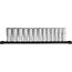 13 Piece 1/2" Drive 12-Point Deep Well Metric Socket Set, 48-22-9524