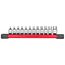 12pc 1/4" Drive Low-Profile Hex Bit Socket Set - SAE, 48-22-9544