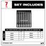 7 Piece 3/8" Drive Long Ball End Hex Bit Socket Set - Metric, 48-22-9548