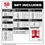 50 piece SHOCKWAVE Impact Duty Drill & Drive Set, 48-32-4013