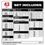 43 Piece SHOCKWAVE Impact Duty Driver Bit Auto Set, 48-32-4033