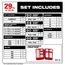 124 Piece SHOCKWAVE Impact Duty Driver Bit Auto Set, 48-32-4034