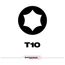 SHOCKWAVE Impact Duty 2" TORX T10 Power Bits (Pack of 25), 48-32-4182