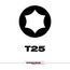 SHOCKWAVE Impact Duty 3-1/2" TORX T25 Power Bits (Pack of 5), 48-32-4579