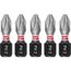 SHOCKWAVE Impact Duty 1" Phillips #2 Insert Bits (Pack of 5), 48-32-4601