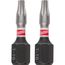 SHOCKWAVE Impact Duty 1" TORX T10 Insert Bits (Pack of 5), 48-32-4627