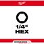 SHOCKWAVE Impact Duty 1" Hex 1/4" Insert Bits (Pack of 25), 48-32-4709