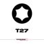 SHOCKWAVE Impact Duty 2" TORX T27 Power Bits (Pack of 25), 48-32-4786