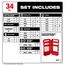 34 Piece SHOCKWAVE Impact Duty Driver Bit Set, 48-32-5101