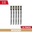 3-1/8" 8TPI U-Shank Wood High Carbon Steel Jig Saw Blades (Pack of 5), 48-42-0240