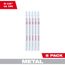 5-1/4" 14TPI T-Shank Metal Cutting Bi-Metal Jig Saw Blades (Pack of 5), 48-42-5192