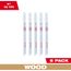 4" 10TPI T-Shank Wood Bi-Metal Jig Saw Blade (Pack of 5), 48-42-5311