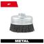 4" Crimped Wire Cup Brush- Carbon Steel, 48-52-1300