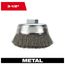 3-1/2" Crimped Wire Cup Brush- Carbon Steel, 48-52-5065