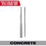 SDS Plus SLEDGE Bull Point & Flat Chisel (Pack of 2), 48-62-6080