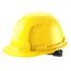 BOLT Yellow Front Brim Vented Hard Hat w/ 6 pt Ratcheting Suspension (USA) - Type 1, Class C, 48-73-1222