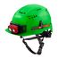BOLT Green Front Brim Vented Safety Helmet (USA) - Type 2, Class C, 48-73-1326