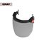 BOLT Full Face Shield - Gray Dual Coat Lens (Compatible with Safety Helmets & Hard Hats), 48-73-1425