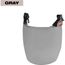 BOLT Full Face Shield - Gray Dual Coat Lens (Compatible with Milwaukee Safety Helmet, No Brim