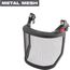 BOLT Full Face Shield - Metal Mesh (Compatible with Milwaukee Safety Helmet, No Brim