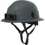 BOLT 4PT Custom Grey Full Brim Non-Vented Safety Helmet - Type 2, Class E, 48-73-1555C