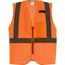 Class 2 High Visibility Orange Mesh One Pocket Safety Vest - L/XL (ANSI/CSA), 48-73-2256