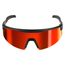 Wrap Around Safety Glasses - Red Mirrored Anti-Scratch Lenses