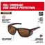 Full Frame Safety Glasses with Removable Side Shields - Brown Anti-Scratch Lenses, 48-73-2516