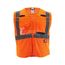Class 2 Breakaway High Visibility Orange Mesh Safety Vest - 4XL/5XL, 48-73-5128