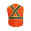Class 2 Breakaway High Visibility Orange Mesh Safety Vest, ANSI/CSA (Small/Medium), 48-73-5175