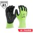 12 Pair High Visibility Cut Level 1 Polyurethane Dipped Gloves (XXL), 48-73-8914B