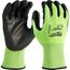 High Visibility Cut Level 3 Polyurethane Dipped Gloves (Medium) 48-73-8931