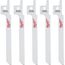 3-1/2" 10 TPI SAWZALL Blade for Wood Scroll (Pack of 5), 49-00-5310