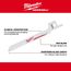 3-1/2" 10 TPI SAWZALL Blade for Wood Scroll (Pack of 5), 49-00-5310