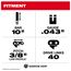 10" 3/8" LOW PROFILE Pitch, .043" Gauge Saw Chain, 49-16-2723
