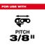 13/64" Round File for Saw Chain (Pack of 6), 49-16-2888