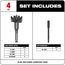 Contractor's Selfeed Bit Kit (4 Piece), 49-22-0135